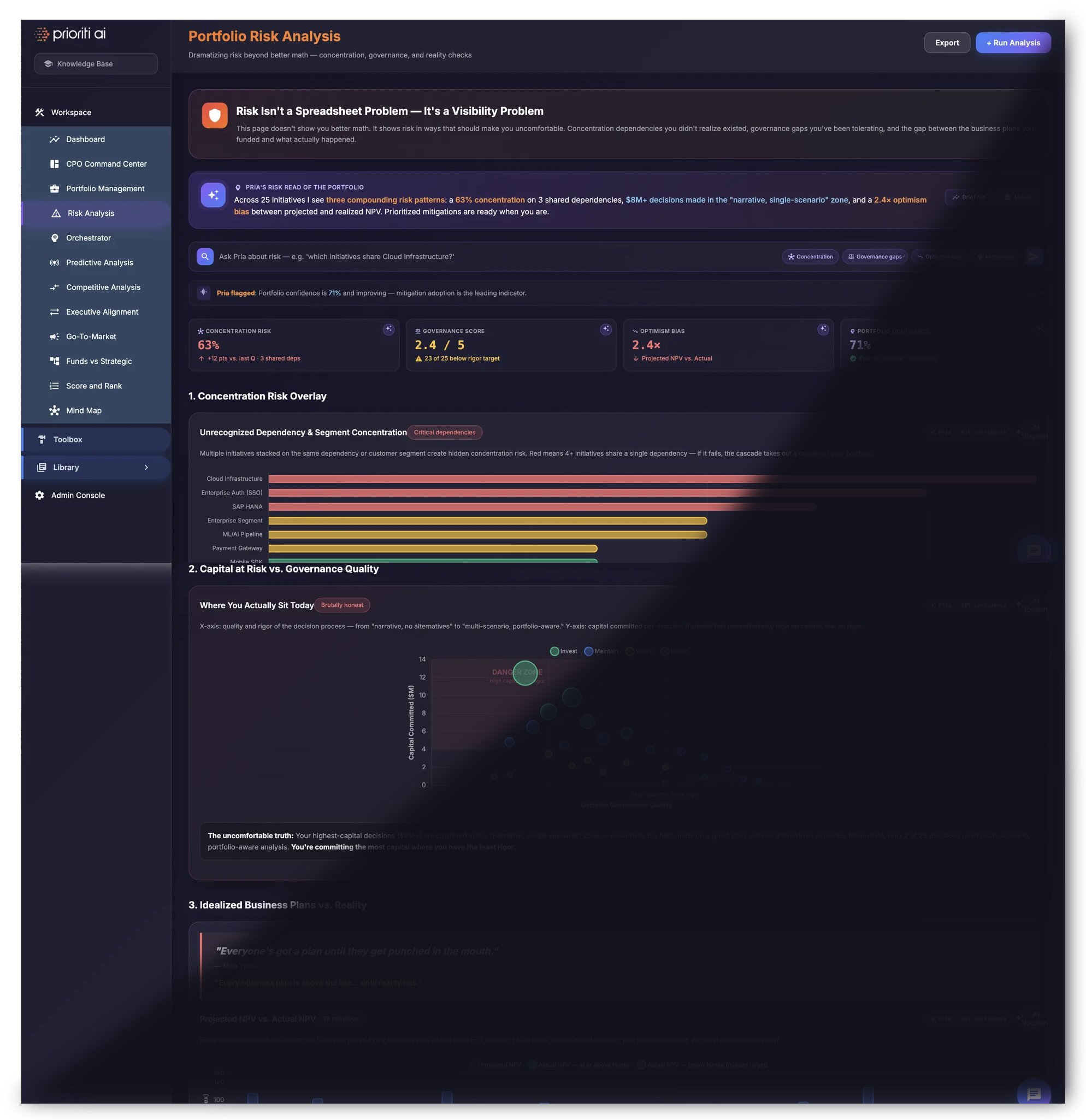 Prioriti AI Risk Analysis app